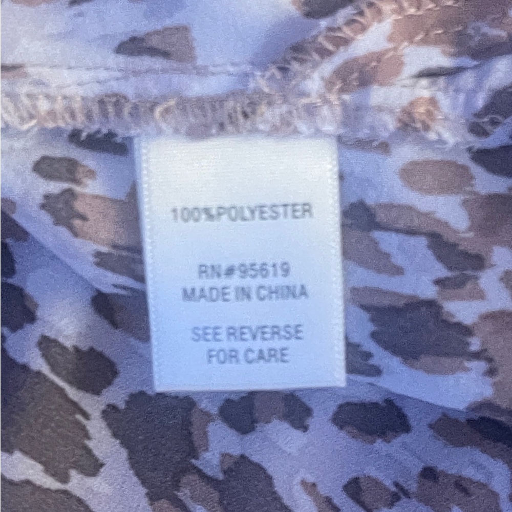 🚨NWOT Studio Woman JPR Tunic Blouse  Women 3X Animal Print 3/4 Sleeve - Picture 7 of 7